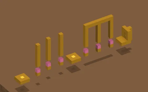 :) ! 57 ! :( by DarkSithOsNobs, a Minecraft parkour map of yellow terracotta