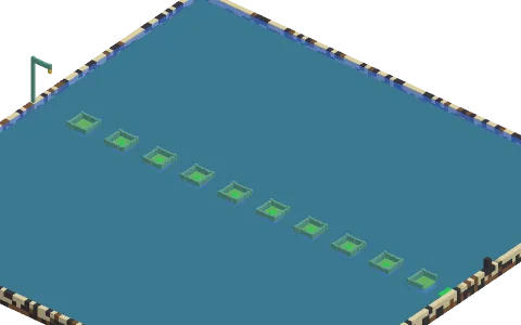 Slime Jump Map by *PhonedLamp666, a Minecraft parkour map of seagrass
