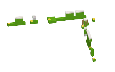 Neos v11!!! by Redax16MC, a Minecraft parkour map of lime concrete and smooth quartz slabs