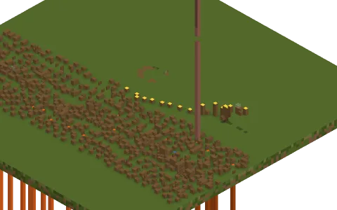 so so hard find da end by *FeedTheGuyOne, a Minecraft parkour map of spruce planks, spruce trapdoors and dirt