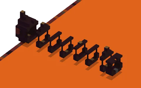 fortress by JingoJets, a Minecraft parkour map of nether bricks, nether brick slabs and nether brick fences