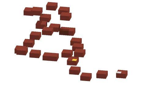 Cubecraft-like 1 by Zpiboo, a Minecraft parkour map of red terracotta