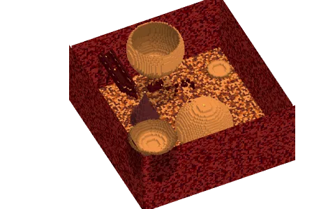 Escaping Hell by Kantaloupe, a Minecraft parkour map of red nether bricks, red wool and red concrete