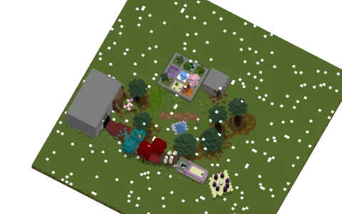 Fun Times by Yoti_Dog, a Minecraft parkour map of stone, spruce leaves and podzol