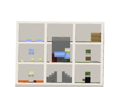 9 Cube Parkour by *PhonedLamp666, a Minecraft parkour map of quartz blocks