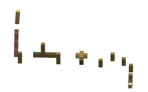 Wood parkour by kre8tor2010YT, a Minecraft parkour map of oak logs and obsidian