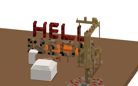 neon hell by phOnixgamer12, a Minecraft parkour map of smooth quartz, oak planks and oak fences