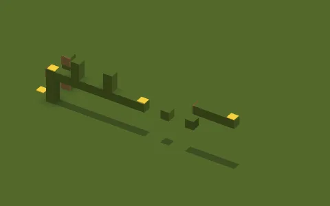 mario by ManicFidget, a Minecraft parkour map of grass blocks and green concrete