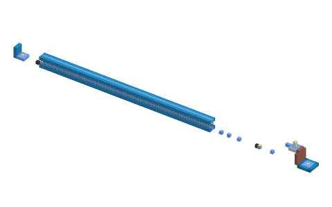 Small Winter Parkour by FabianHC, a Minecraft parkour map of light blue concrete, end rods and blue ice