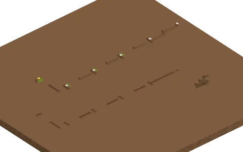 5 easiest 45 strafes by Luckyliam3, a Minecraft parkour map of dirt, lime stained glass panes and coarse dirt