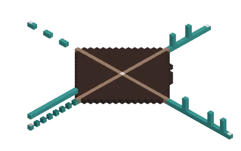 Stripes of Parkour by QuantumExpert, a Minecraft parkour map of gilded blackstone, stripped warped hyphae and exposed cut copper