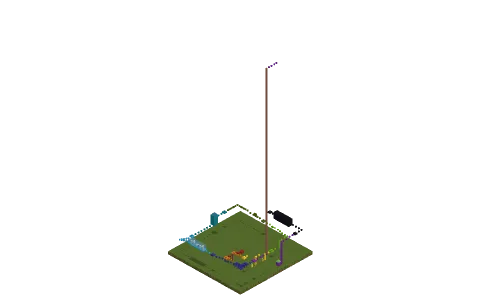 colors parkour, a Minecraft parkour map of black wool, light blue stained glass and bricks