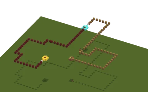 one block jumps forever by Cutecat5000, a Minecraft parkour map of dirt path and netherrack