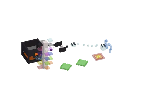 glass 67 by OthorCraftYT, a Minecraft parkour map of tinted glass, black stained glass and pale oak planks