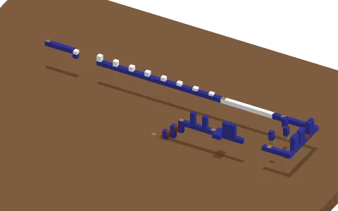 Pain by MisterDuck_16, a Minecraft parkour map of blue wool