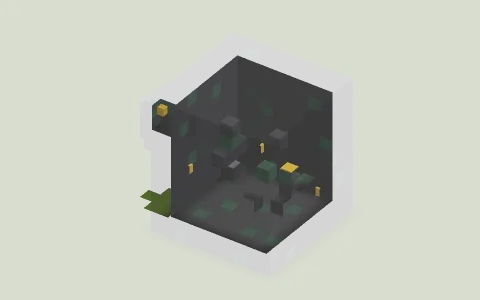 emeralds by kitty1278, a Minecraft parkour map of deepslate