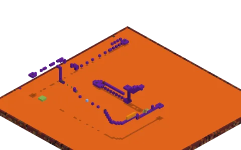 a lil troll parkour by bakugan_cs, a Minecraft parkour map of purple concrete