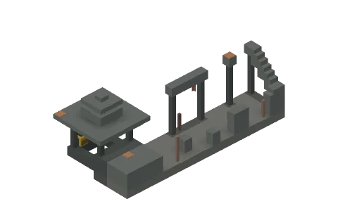 Abyss by sigiltext, a Minecraft parkour map of polished tuff, tuff and polished tuff stairs