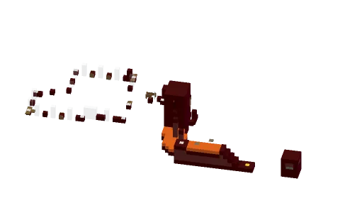 too long by HOLALOL2000, a Minecraft parkour map of red nether bricks and netherrack