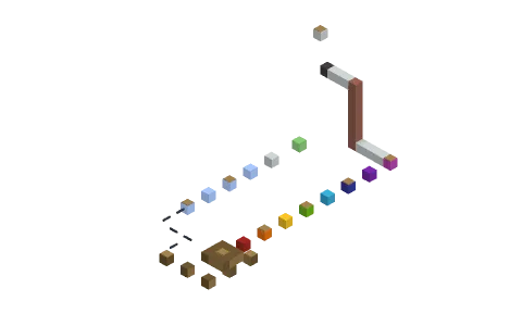 the void parkour by AurelioKing, a Minecraft parkour map of oak logs, oak pressure plates and white concrete
