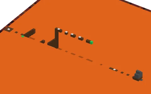Brownkour by ESP_Jaimzy, a Minecraft parkour map of brown concrete and bedrock