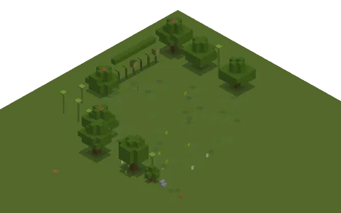 Tree parkour by PeOkJunior, a Minecraft parkour map of oak leaves and grass