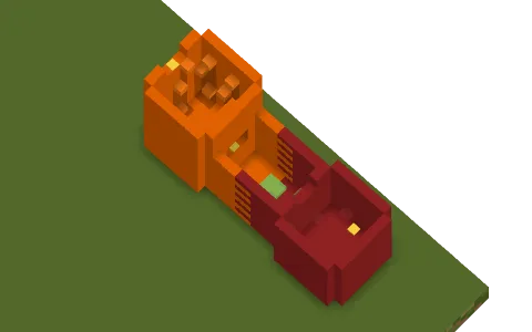 parkour towers by leothebeeboy, a Minecraft parkour map of orange concrete and red concrete