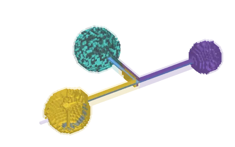 Spheres by _vxidz, a Minecraft parkour map of gold blocks, amethyst blocks and deepslate diamond ore
