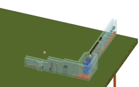 Hard by Demon_fox_gamein, a Minecraft parkour map of glass