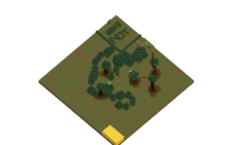 Chest Hunt by Minecraftbozoeee, a Minecraft parkour map of grass blocks and spruce leaves