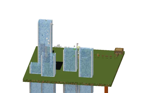 i need to pee!!!! by X_Cool_Gaming_X, a Minecraft parkour map of glass and light blue stained glass