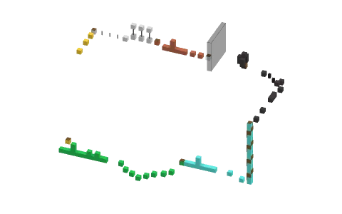 Full Circle by WaffleDaBomb, a Minecraft parkour map of black stained glass, diamond blocks and emerald blocks