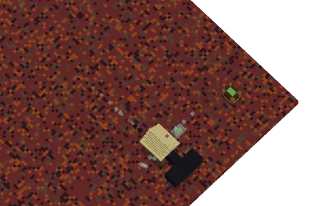 run run by Demon_fox_gamein, a Minecraft parkour map of black wool, oak logs and terracotta