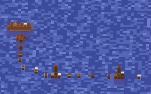 potato ocean by KayKay8andit, a Minecraft parkour map of terracotta