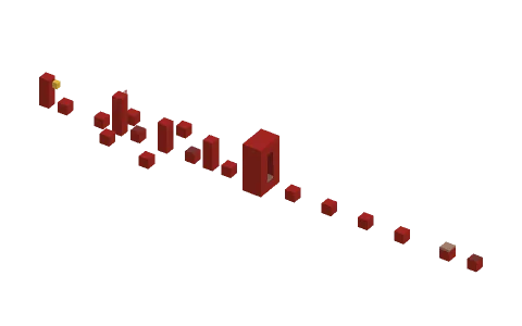 easy red parkour by _vxidz, a Minecraft parkour map of red wool