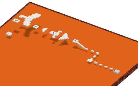 Lava Lands LL by PdmTheChamp100, a Minecraft parkour map of smooth quartz slabs