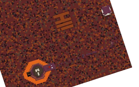 evasion, a Minecraft parkour map of crimson planks, orange stained glass panes and soul soil