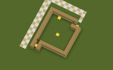 barrier maze by Edgarslaupitajs, a Minecraft parkour map of birch planks, oak planks and birch wood