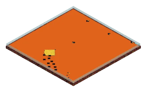 lalalalava by matjej, a Minecraft parkour map of glass panes and obsidian