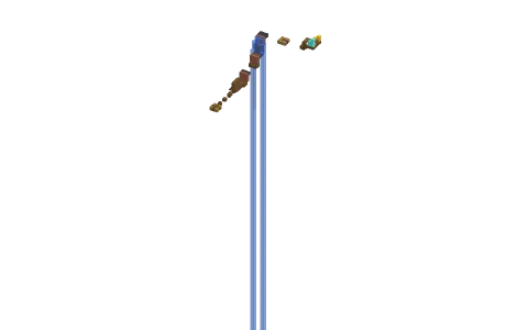 Easy Parkour by Bluestream19, a Minecraft parkour map of spruce planks and bricks