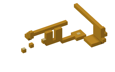 Double Neup Chain by _vxidz, a Minecraft parkour map of yellow terracotta