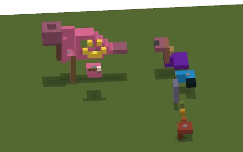 Rainbow parkour by Bluestream19, a Minecraft parkour map of pink concrete, magenta terracotta and bricks
