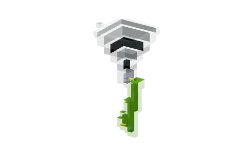 Dropper by eteled_tnetnoc, a Minecraft parkour map of white concrete, lime concrete and black concrete