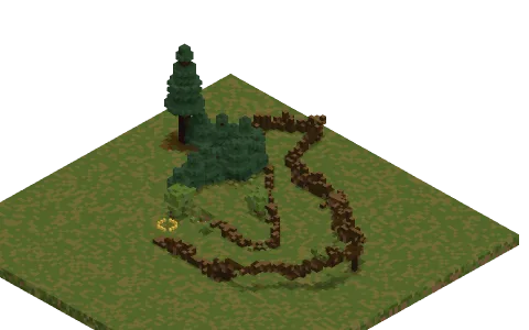 BOE! by LaylaSky321, a Minecraft parkour map of spruce leaves and spruce logs