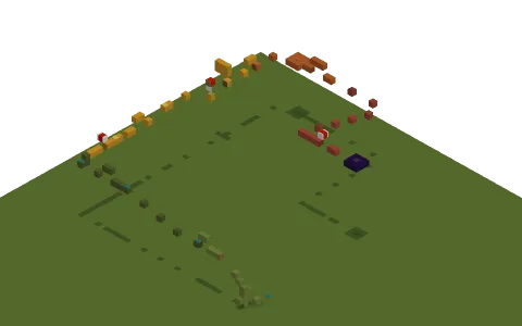 PRO PARKOUR by a2v_, a Minecraft parkour map of yellow terracotta, orange terracotta and green terracotta