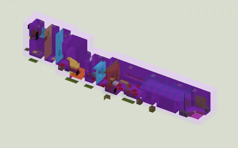 My first map! by Xx_INTHESHADOWS, a Minecraft parkour map of purple wool