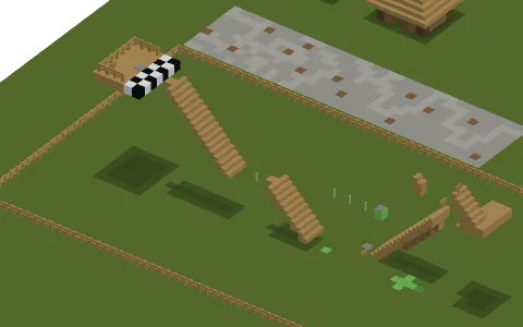 Stair Parkour by Minecraftbozoeee, a Minecraft parkour map of light gray wool, oak fences and oak stairs